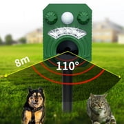Ultrasonic Animal Deterrent Outdoor Solar Animal Repeller with Motion Sensor Flashing Light Waterproof Animal Repellent for Squirrel Deer Raccoon Rabbit Dog Skunk Fox Protect Farm Yard Garden