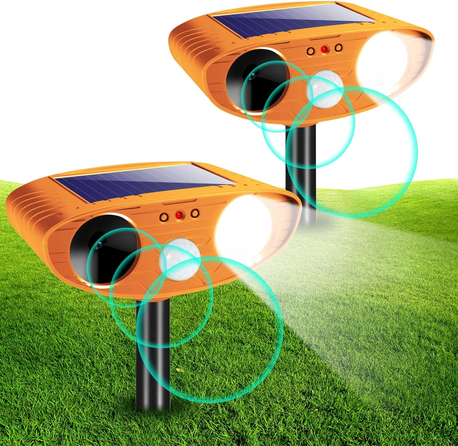 Ultrasonic Animal Repellent Outdoor, Solar Animal Repeller with Motion