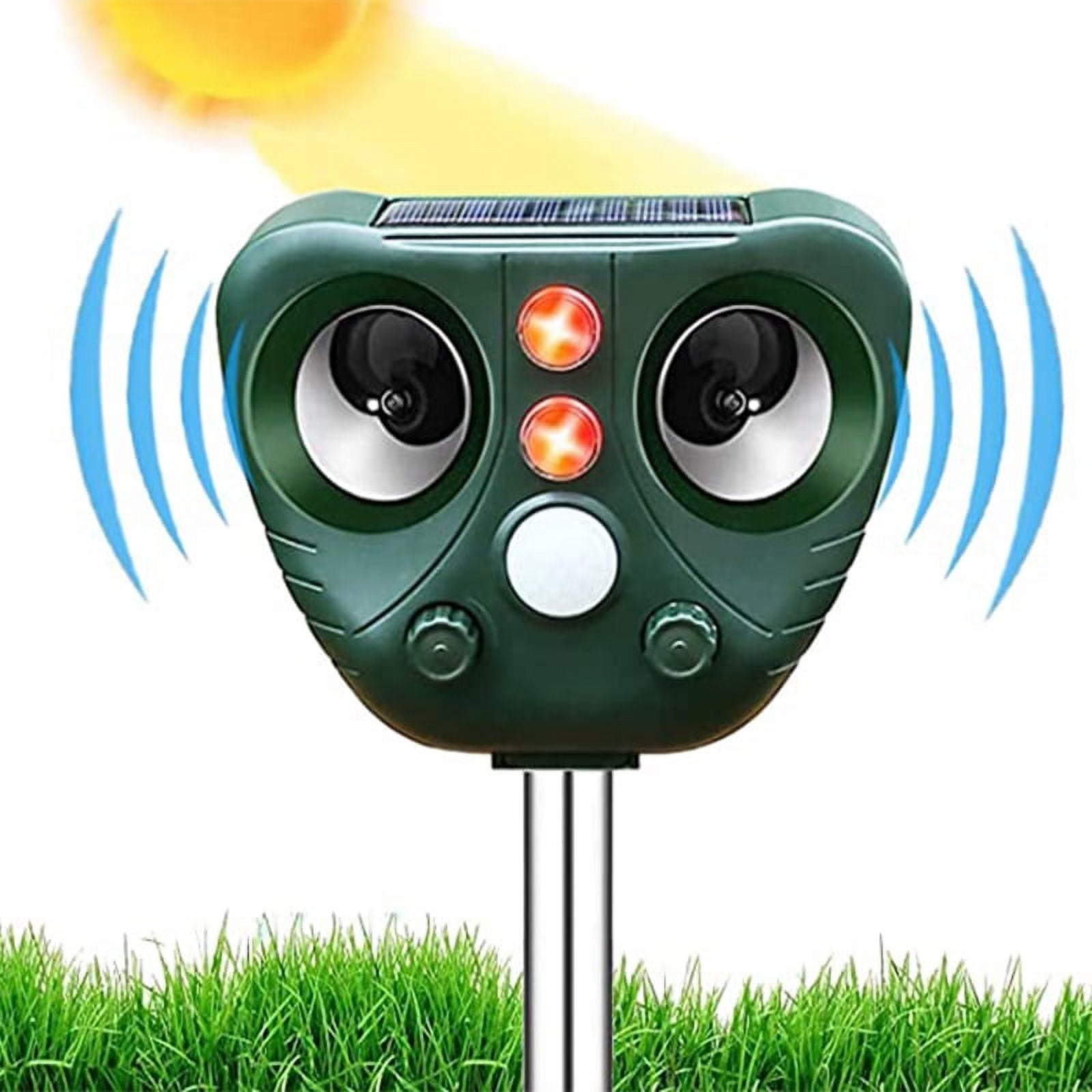 Ultrasonic Animal Repellent Solar Powered Pests Repeller with Flashing