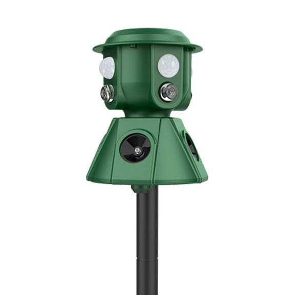 Ultrasonic Animal Repeller 360 Degree 5 Settings For Effective Pest Control with 1000mAh Battery