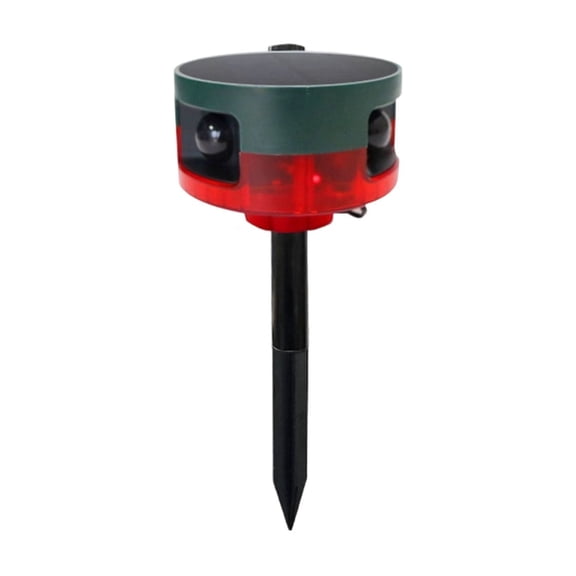Ultrasonic Animal Repeller , Solar Powered Motion Sensor Pest Deterrent , Waterproof ABS and Green Synthetic Material , Garden Lawn Yard and Farm Wildlife Protection