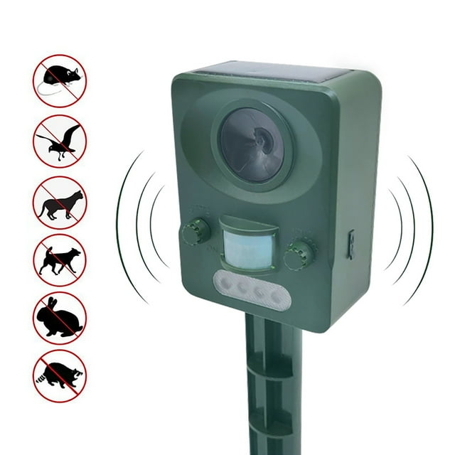 Ultrasonic Animal Repeller,Solar Powered Motion Sensor Repellent