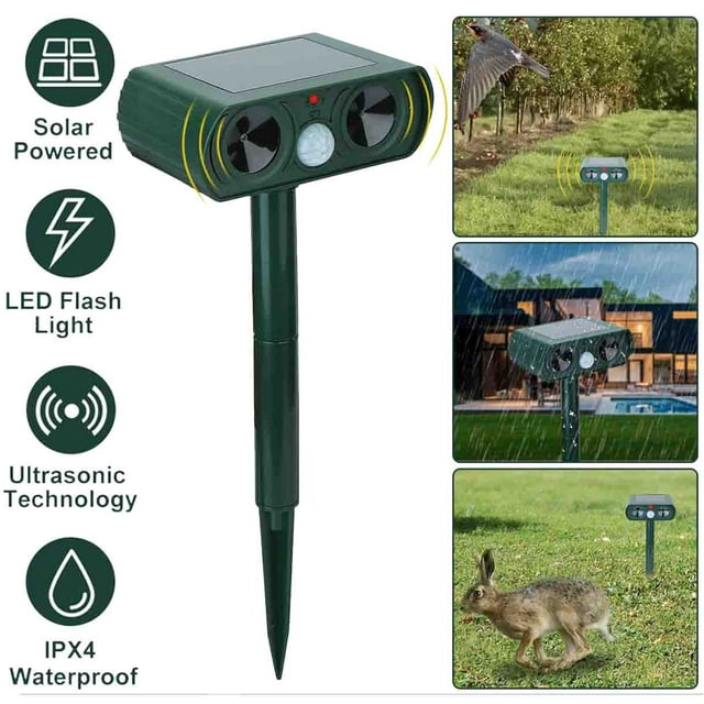 Yard Sentinel, Outdoor Electronic Pest Animal Ultrasonic Repeller, Pest
