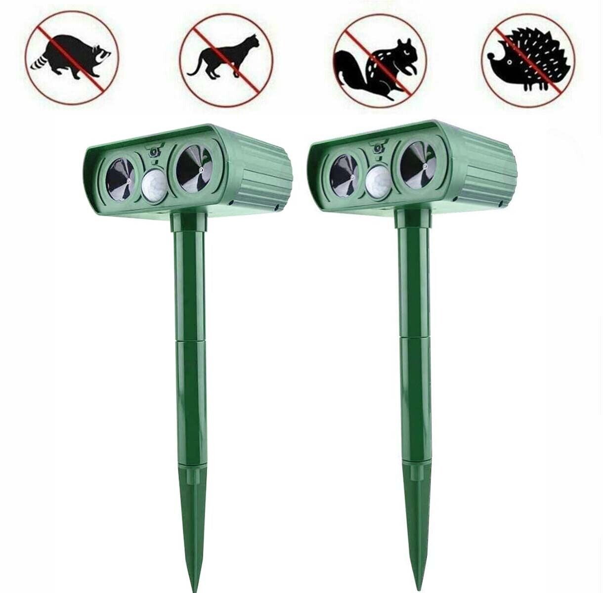 Ultrasonic Animal Repeller, Solar Ultrasonic Repeller Outdoor, Squirrel