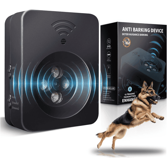Ultrasonic Anti Barking Device for Dogs, 50 ft Rechargeable Dog Bark Deterrent, Automatic Bark Control Device for Indoor Outdoor Dog Training