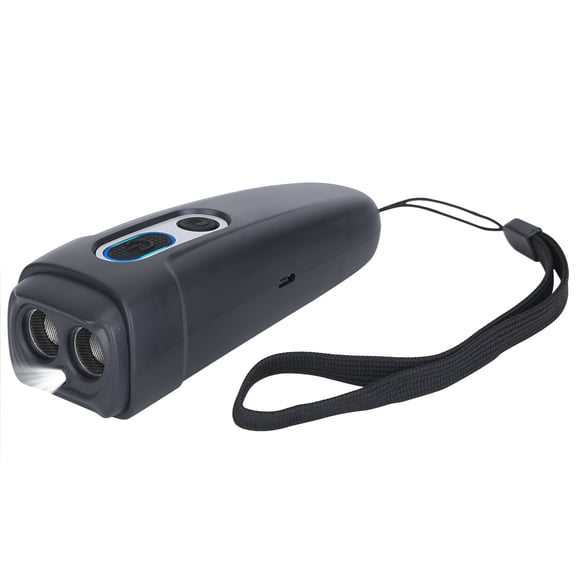 Ultrasonic Anti Barking Device TeqHome Handheld Dog Bark Deterrent with 4 Modes LED Flashlight Rechargeable Dog Training Tool Silence Dog Whistle/Training Aid to Stop Barking Black