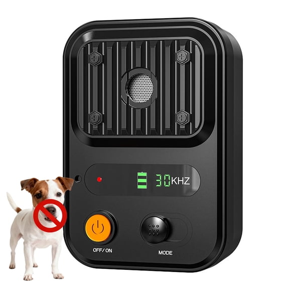 Ultrasonic Anti Barking Device with 3 Modes, Rechargeable Bark Box for Indoor & Outdoor Use, Human & Pet Friendly Dog Bark Deterrent,Black