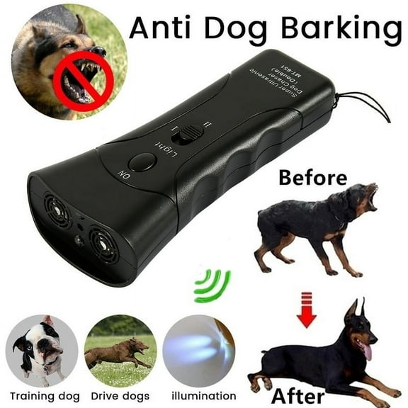 Ultrasonic Anti Dog Barking Trainer LED Light Gentle Chaser Petgentle Sonic