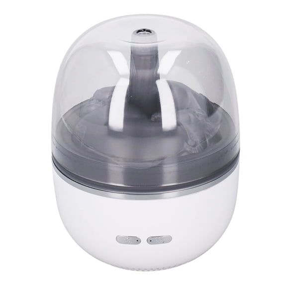Ultrasonic Aromatherapy Humidifier with Colorful Light 260ml White - Cool Mist Essential Oil Diffuser (6.3 x 4.7 in / 16 x 12 cm)