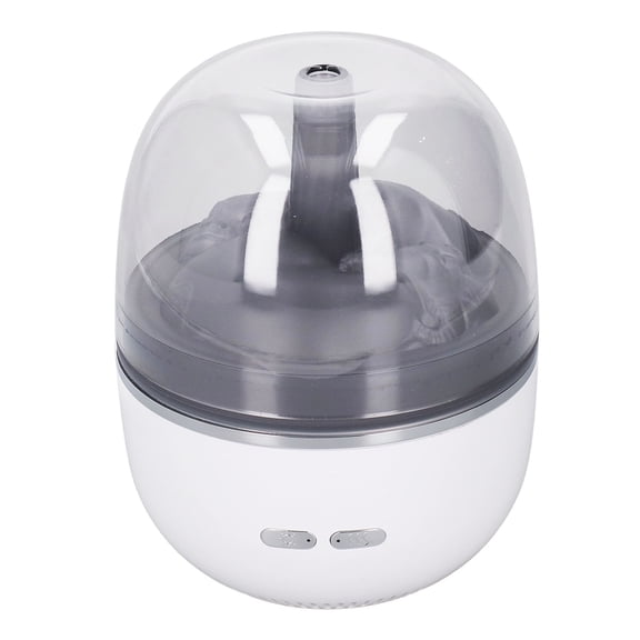 Ultrasonic Aromatherapy Humidifier with Colorful Light 260ml White - Cool Mist Essential Oil Diffuser (6.3 x 4.7 in / 16 x 12 cm)