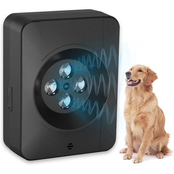 Ultrasonic Barking Control Device for Dogs, 3 Adjustable Modes, Rechargeable & Weatherproof, Indoor Outdoor Use