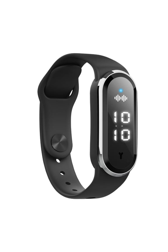 Ultrasonic Buzz Defense Bracelet New Rechargeable Chemical-Free Buzz Defense, Waterproof, Three adjustable modes, digital light display for Outdoor, Travel & Night Use