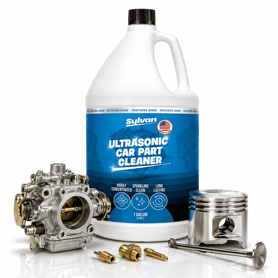 Ultrasonic Carburetor & Parts Cleaner Solution Concentrate | Makes 200 Gal. | Made in The USA | for All Ultrasonic and Immersion Machines | Cleaning Liquid | Engine Parts, Carbs, Car Parts