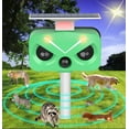thumbnail image 1 of Ultrasonic Cat Repellent Outdoor, Solar Deer Repellent Devices, Animal Repeller with Motion Sensor&Light, Repellent Away Dogs Squirrel Rabbit Raccoon Skunk Birds Snake for Outside Yard Garden C25, 1 of 3