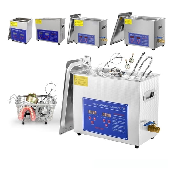 Ultrasonic Cleaner 2L 3L 6L 10L 15L 30L Ultrasound Cleaning Machine Ultrasonic Cleaning Bath for Glasses Jewelry Dentures Lens