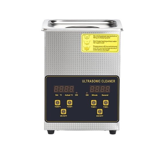 Ultrasonic Cleaner 2L 50W With Digital Display Heating Basket Ultrasonic Bath Cleaning Tool ,Strong Cleaning