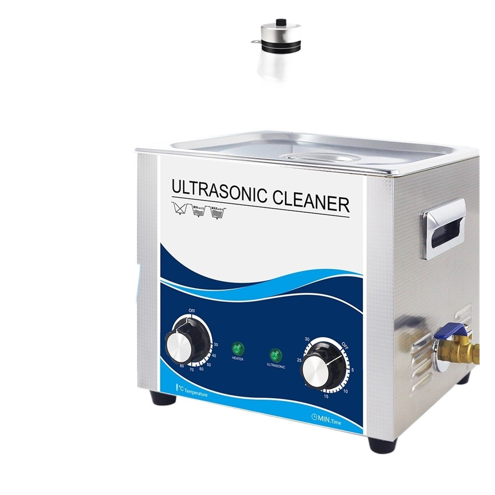 Ultrasonic Cleaner 360W Jewelry Cleaner Ultrasonic Machine 10L Bath 40khz For Commercial Washing Bicycle Car Injector Vehicle Spare ,Strong Cleaning