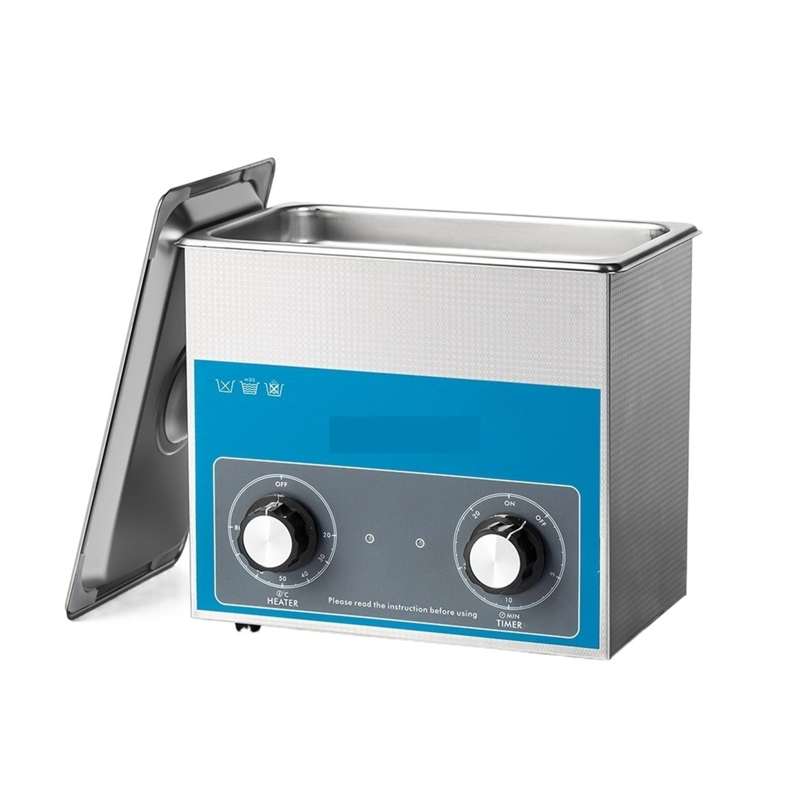 Ultrasonic Cleaner 3L 100W With Heating Basket Mechanical Controller Ultrasonic Bath ,Strong Cleaning
