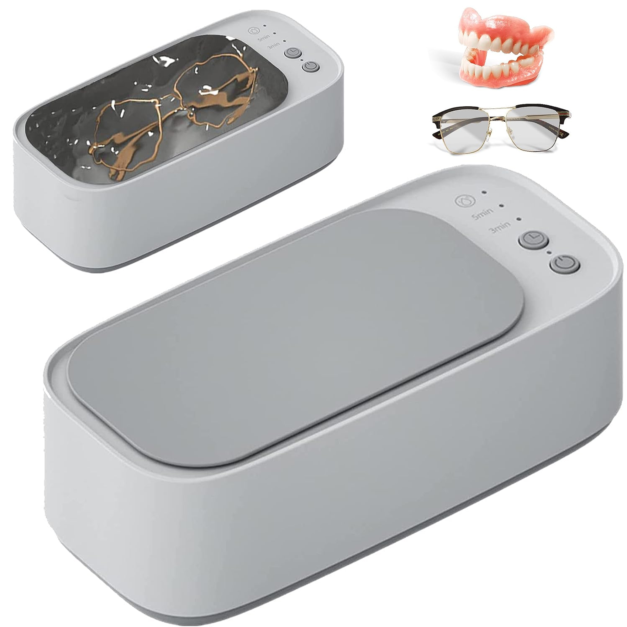 Ultrasonic Cleaner, 47Khz Ultrasonic Jewelry Cleaner for Eye Glasses