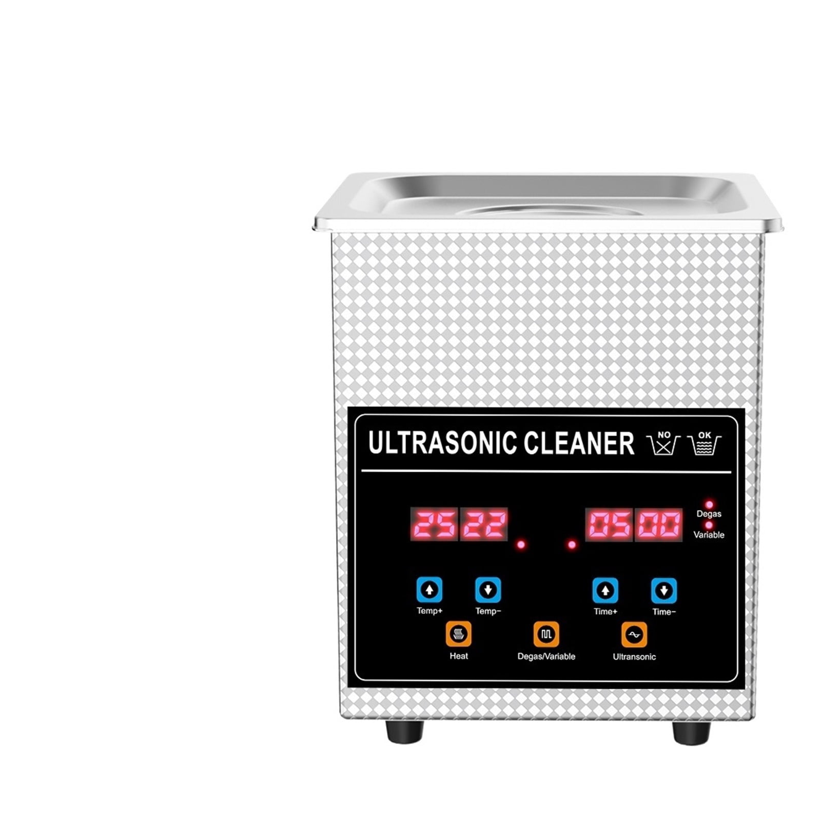 Ultrasonic Cleaner 60W 2L Household Digital Stainless Steel Basket Ultrasound Cleaning For Denture Watches Glasses