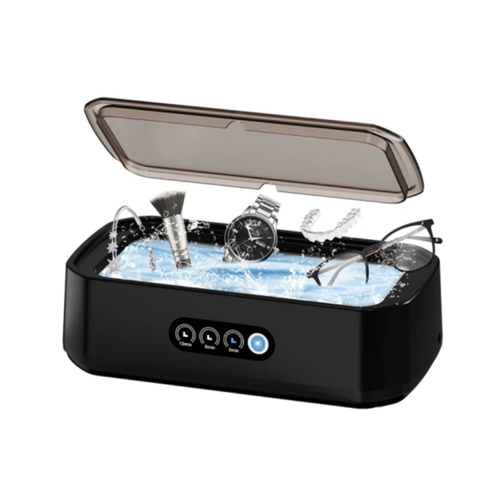 Ultrasonic Cleaner 650ML Adjustable Large Capacity Fast Powerful Jewelry Brace Glasses Jewelry Cleaning Machine Household