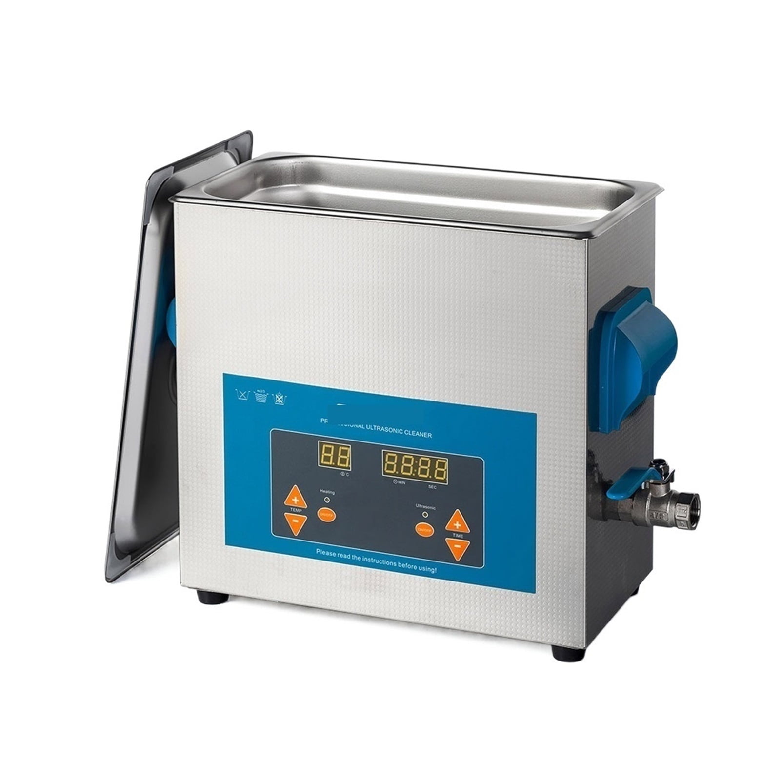 Ultrasonic Cleaner 6L 150W With Digital Display Heating Basket Ultrasonic Bath ,Strong Cleaning