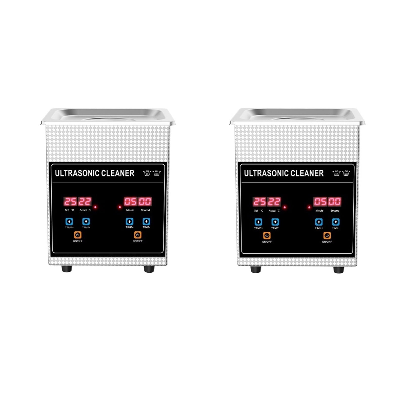 Ultrasonic Cleaner Bath 2L 60W/120W with Stainless Basket Heater Timer Digital Display Diswasher Ultrasound Home Appliances