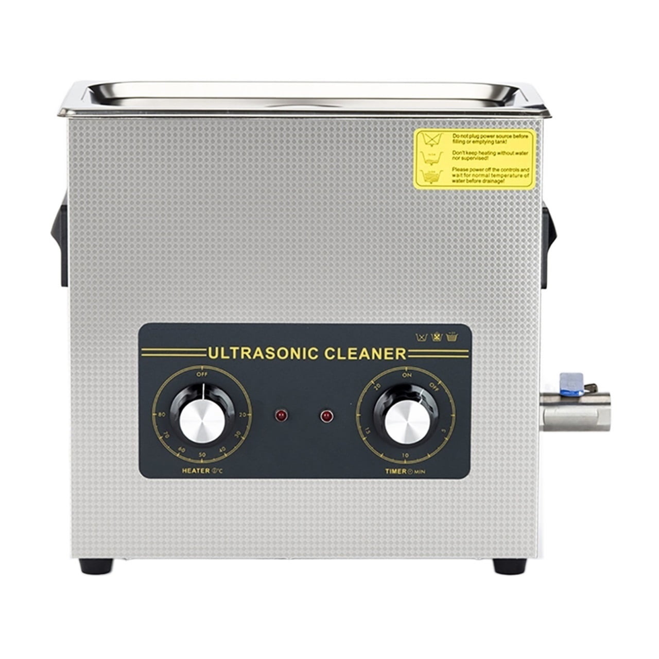 Ultrasonic Cleaner Bath 6L Mechanical Knob Control Jewelry Cleaner Ultrasonic Machine ,Strong Cleaning