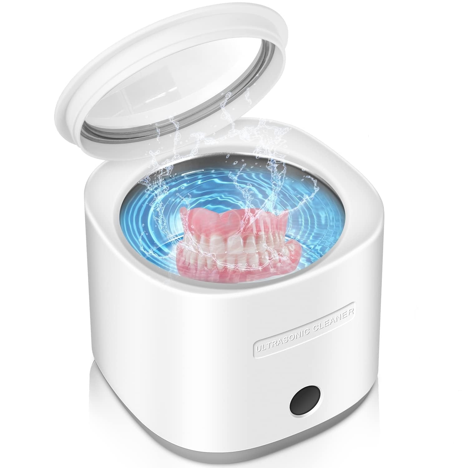 Ultrasonic Retainer Cleaner 42kHz, 180ML Professional Dental Cleaner Retainer, Mouth Guard, Aligners, Braces, Portable Ultrasonic Jewelry Cleaner