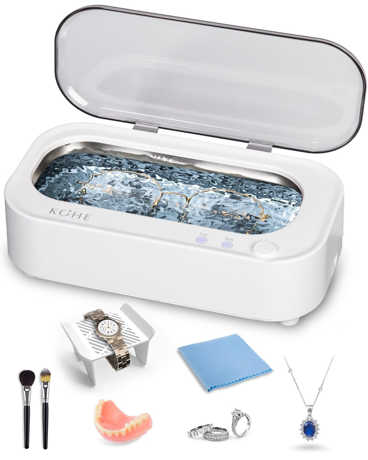 Ultrasonic Cleaner Jewelry Cleaner Machine - 48Khz Silver Cleaner ...