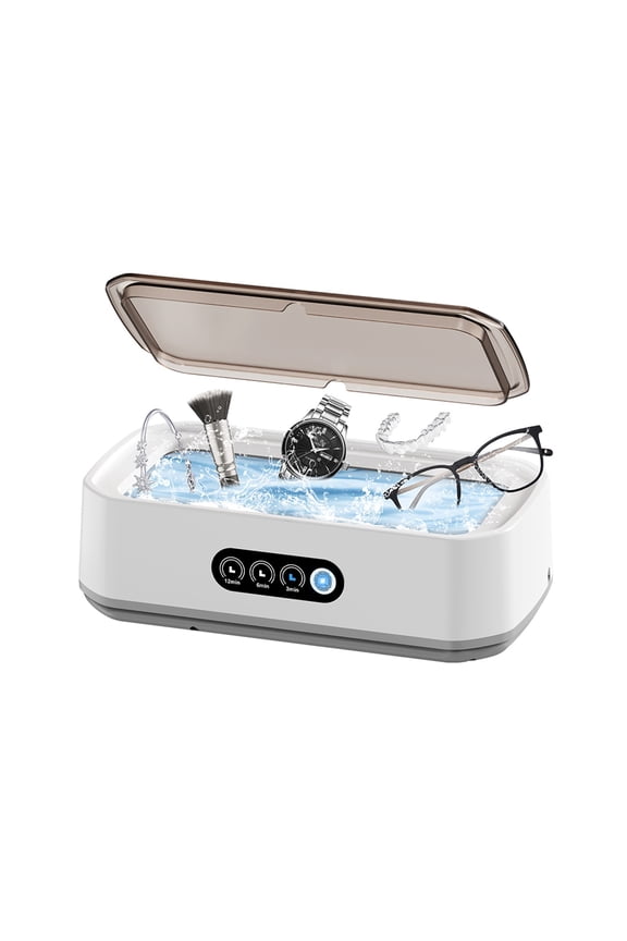 Ultrasonic Cleaner Machine Eyeglass 650ml Mini High-frequency Vibration Cleaning For Glasses Jewelry Denture Pacifier