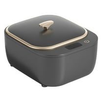 Ultrasonic Cleaner Machine for Retainers Dentures Jewelry Makeup Tools Automatic Timer Three Cleaning Modes Portable Household Cleaning Device Gray