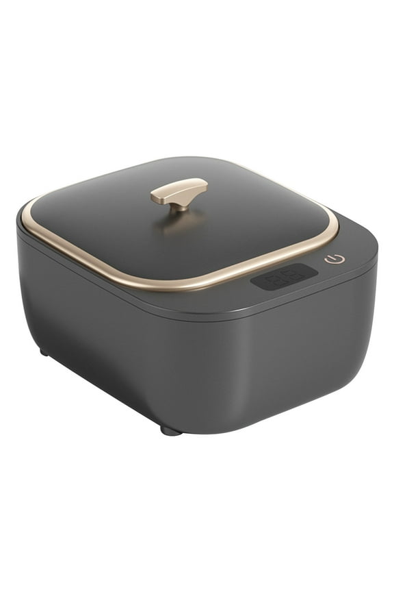 Ultrasonic Cleaner Machine for Retainers Dentures Jewelry Makeup Tools Automatic Timer Three Cleaning Modes Portable Household Cleaning Device Gray