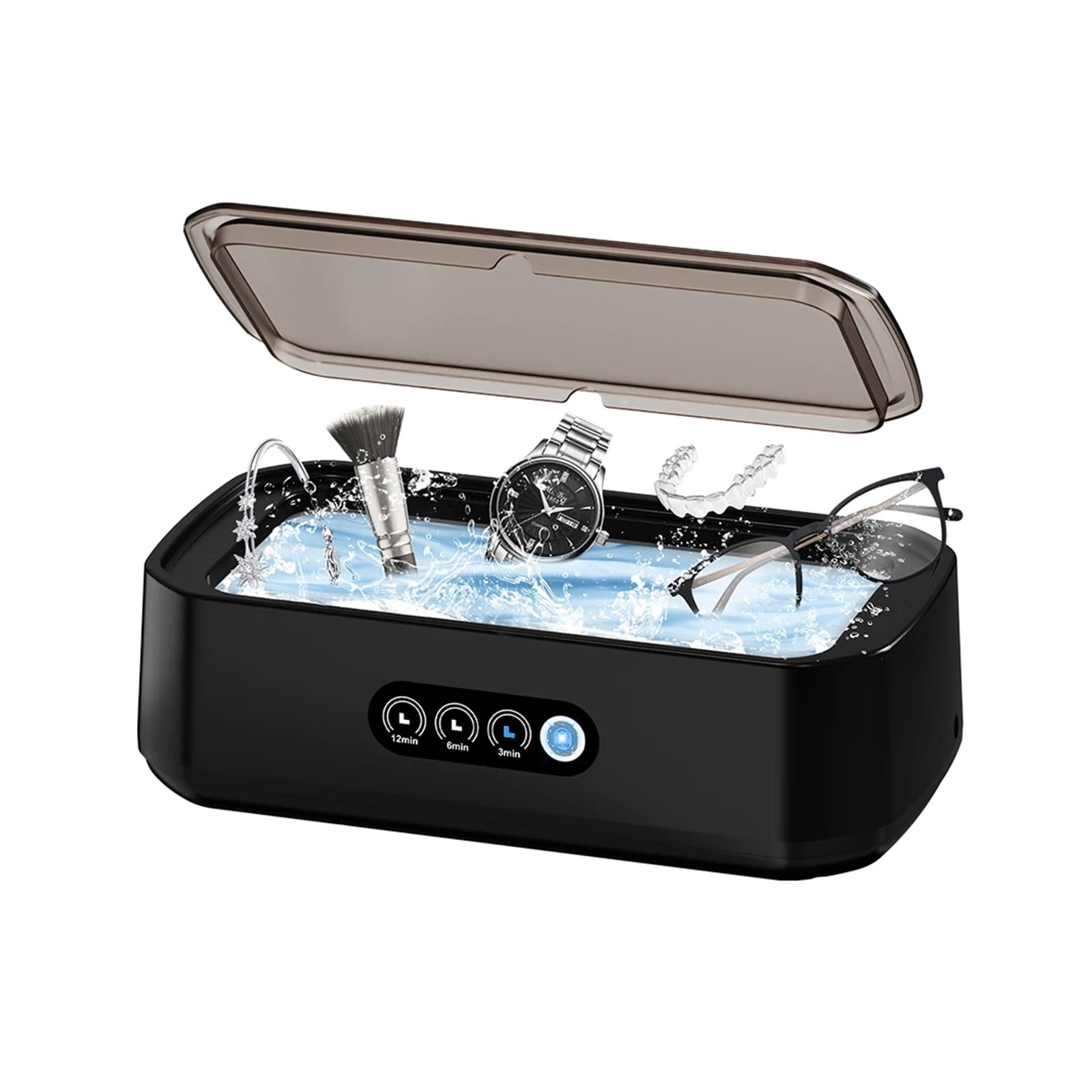 Ultrasonic Cleaner Portable Household Large Capacity 650ML Glasses Jewelry Braces Professional Cleaning Machine
