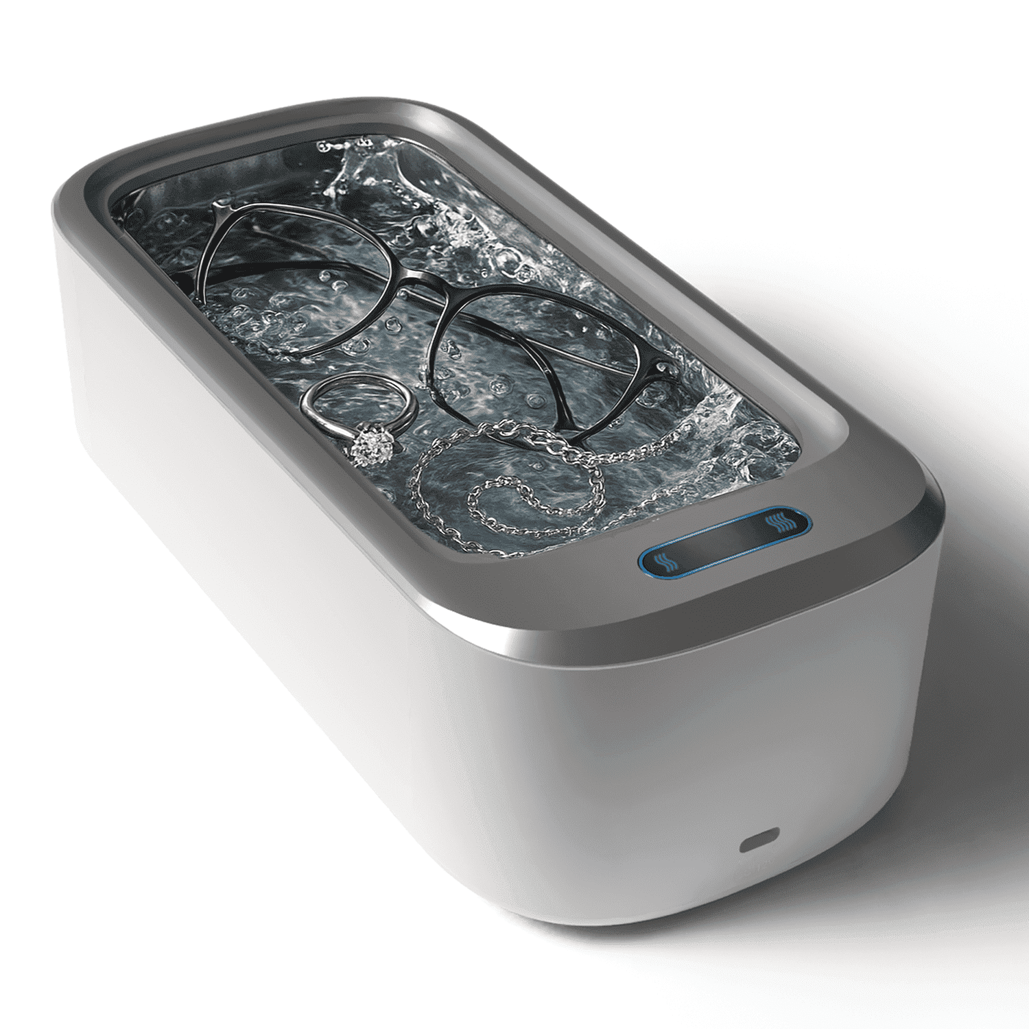 ELLINGTON GIFTS Ultrasonic Cleaner Set, 46KHz Portable Ultrasonic Jewelry Cleaner, 18Oz Clean Pod Glasses Cleaner Machine Cleaning Sets, Sonic Cleaner for Silver Jewelry Necklace Glasses Watch Denture Bracelets