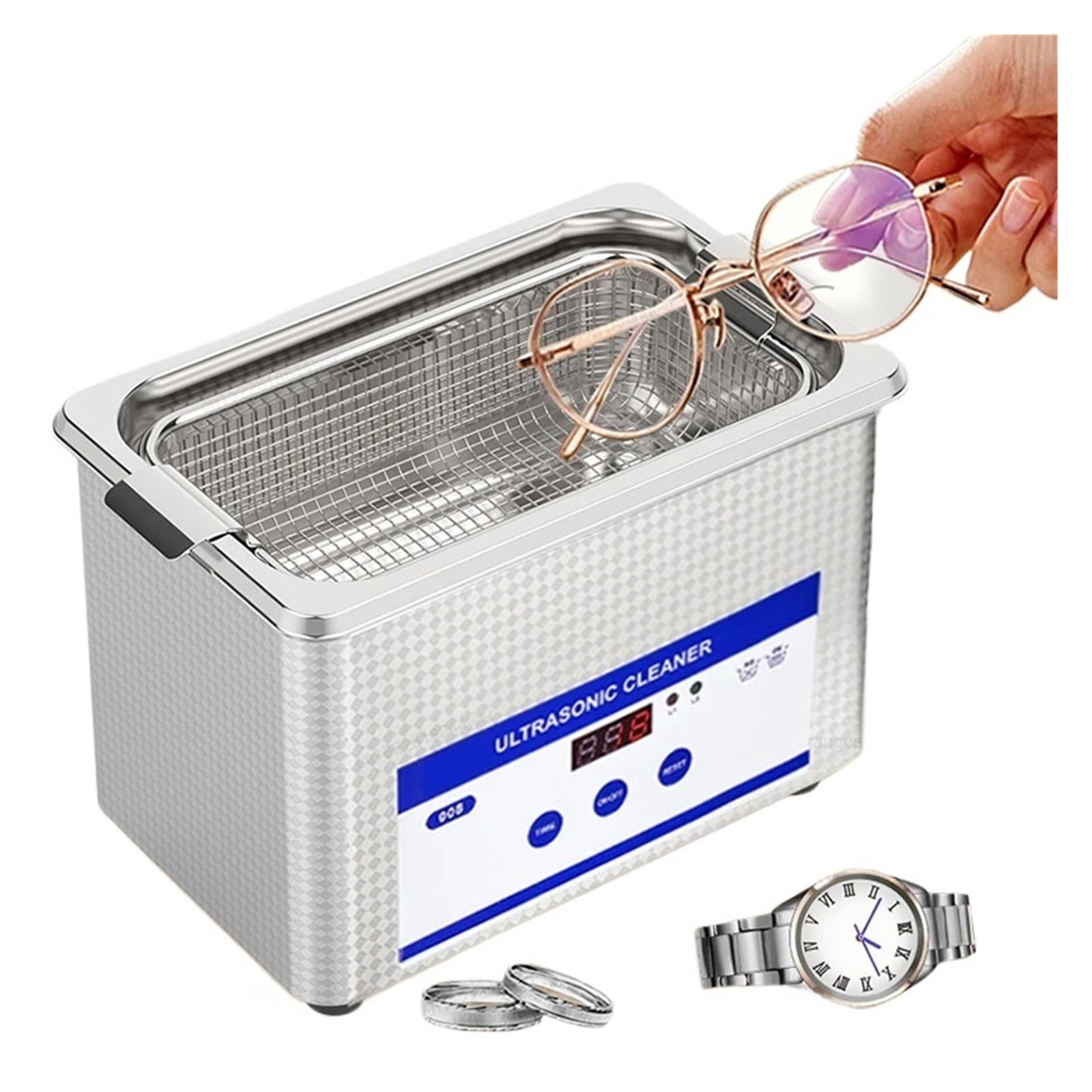 Ultrasonic Cleaner Ultrasound Glasses Cleaning Machine 40KH High Frequency Ultrasonic Bath for Glasses Jewelry Washing Machine