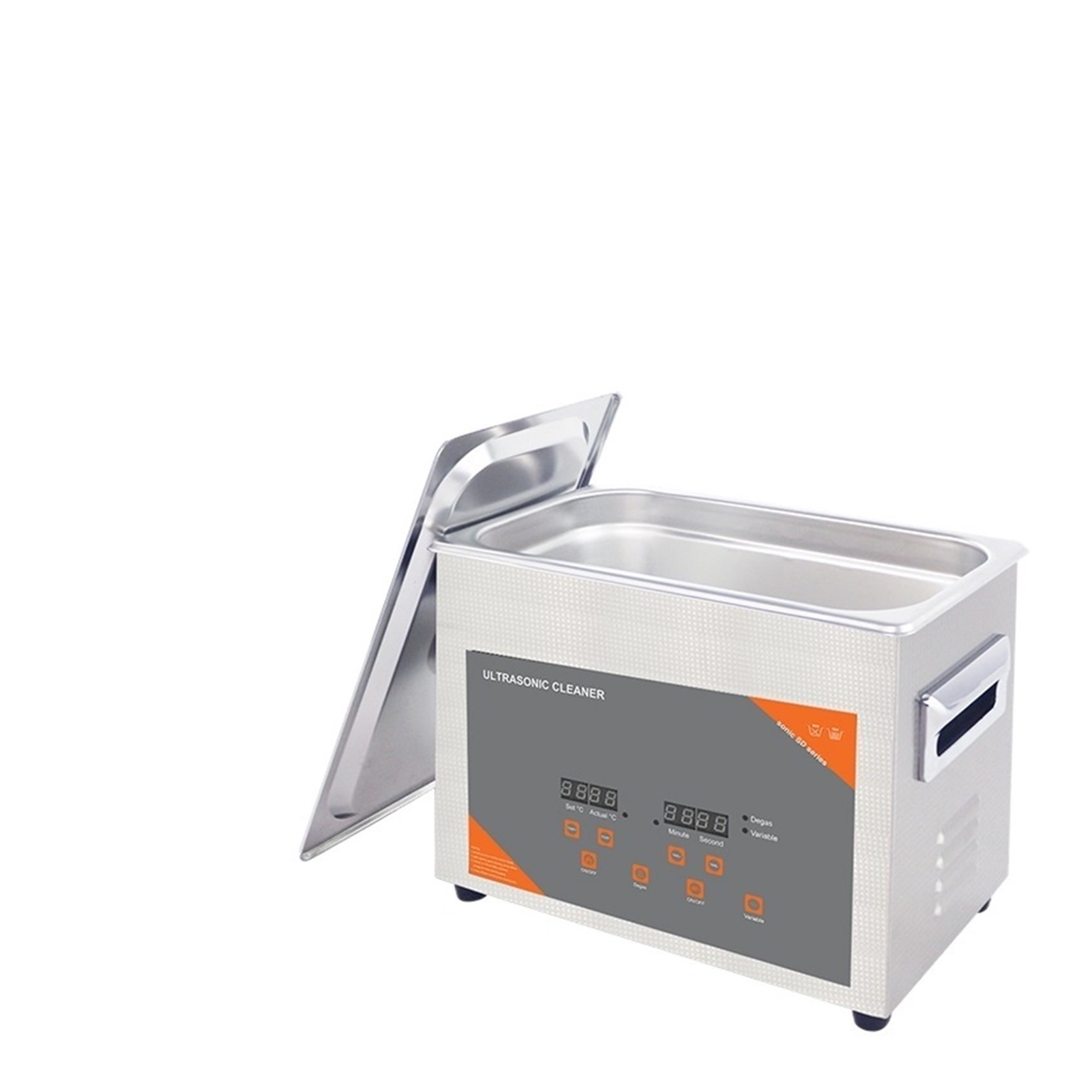 Ultrasonic Cleaner With Heater Timer Wash Watches Glasses Makeup Brush Jewelry Ring Ultrasound Sonic 4L 180W ,Strong Cleaning