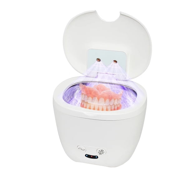 Ultrasonic Cleaner for Denture Tooth Jewelry Watch Teeth Ultrasonic Retainer Cleaner Ultrasonic UV