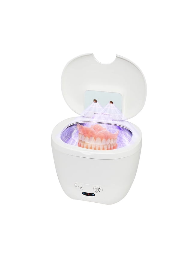 Ultrasonic Cleaner for Denture Tooth Jewelry Watch Teeth Ultrasonic Retainer Cleaner Ultrasonic UV