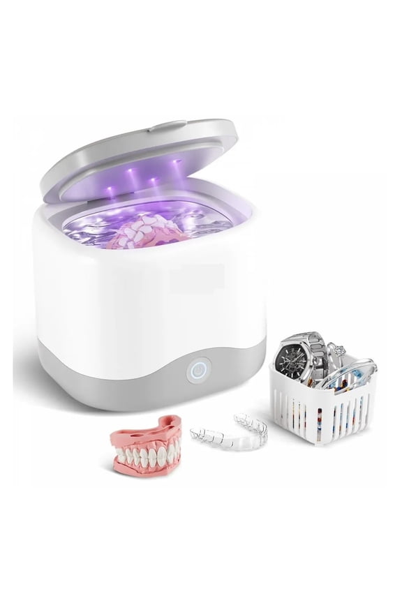 Ultrasonic Cleaner for Dentures Retainer Cleaner Machine with UV Light 30W Cleaning Machine ,Convenient to Use