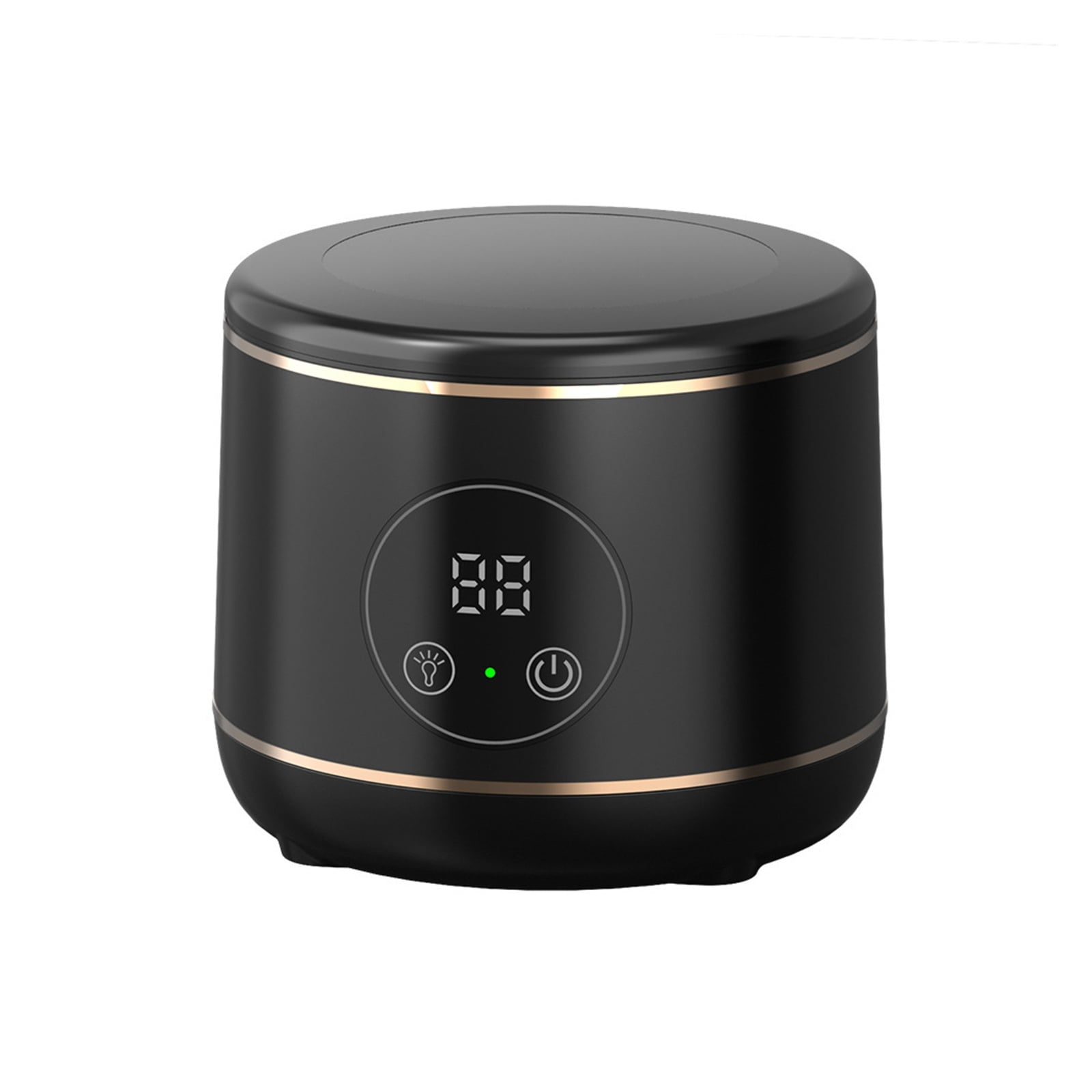 Ultrasonic Cleaning Machine Household Clean Jewelry with UV Lamp Dentures Small Black Touch Cleaner