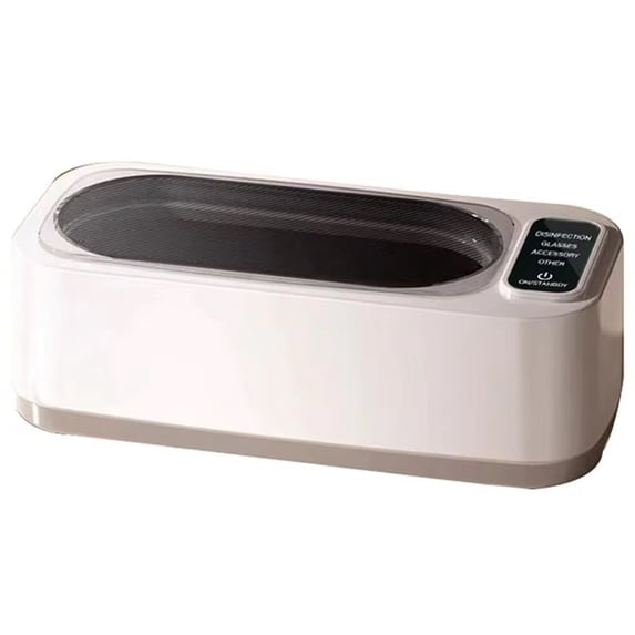 Ultrasonic Cleaning Machine for Jewelry Eyeglasses Dentures Compact Household Cleaner with One Button Operation