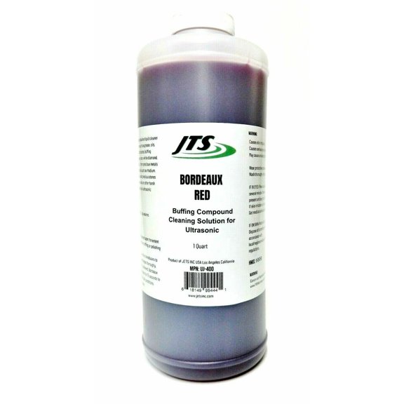 Ultrasonic Cleaning Solution JTS Bordeaux Red 1 Quart Buffing Compound Remover