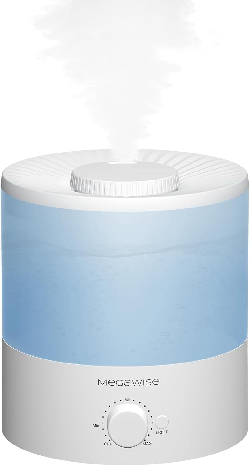 Ultrasonic Cool Mist Humidifier SK7620 - 1.5L Capacity, Whisper-Quiet Operation, Adjustable Mist Output, Auto Shut-Off - Ideal for Home, Office, Baby Room, and Bedroom
