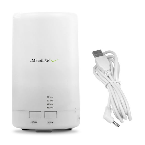 Mini Ultrasonic Cool Mist Humidifier Essential Oil Diffuser w/ 7 Color LED Lights 4 Timer Settings