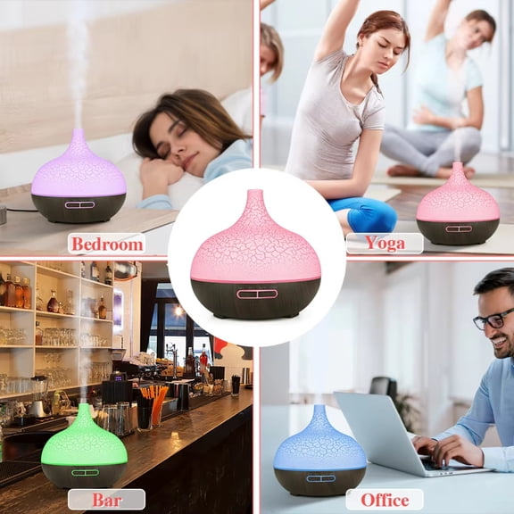 Ultrasonic Cool Mist Humidifier with Essential Oil Diffuser & Remote Control