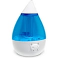 thumbnail image 1 of Ultrasonic Cool Mist Teardrop Humidifier for Baby Nursery, Bedroom, Office, Large Room, Adjustable Humidity, Auto Shut-Off, Easy Clean Blue & White 1 Gallon, 1 of 5