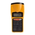 thumbnail image 1 of Ultrasonic Distance Meter Measurer Digital Tape Estimator Measuring Device Area Volume Calculator Hand Held Tool Range 2 to 52ft LCD Backlight with Laser Pointer Yellow, 1 of 5