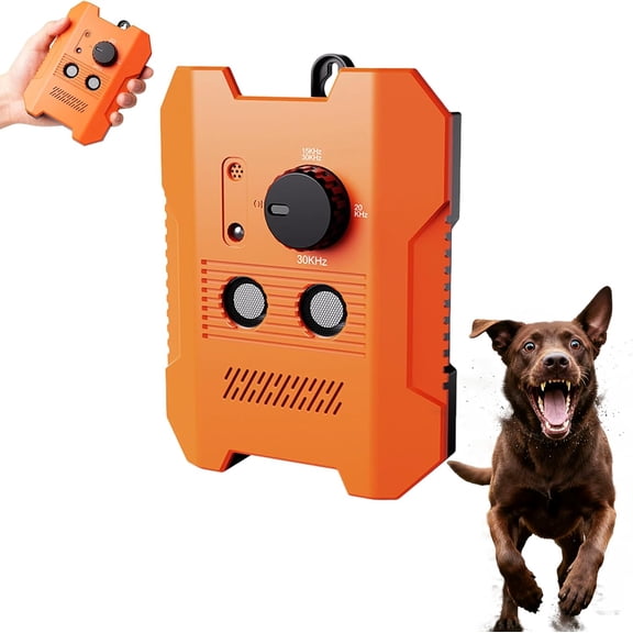Ultrasonic Dog Bark Control Device 3 Modes, 50FT Range, USB Rechargeable & IPX4 Waterproof for Indoor/Outdoor Use