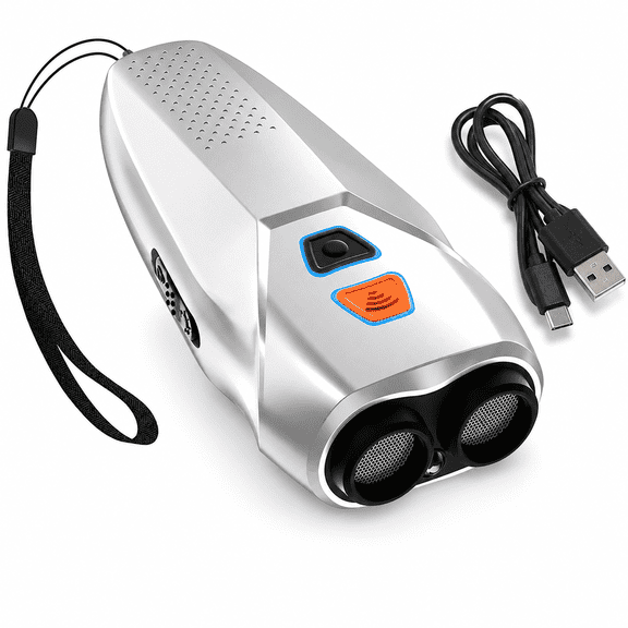 Ultrasonic Dog Bark Control Device with LED, Rechargeable Anti Barking Deterrent for Indoor Outdoor Dog Training, Portable Bark Box